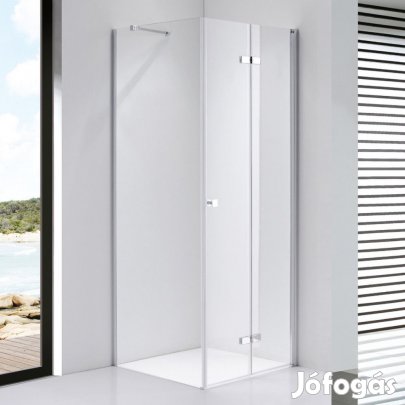 Stuxi Verona 110x110 cm szögletes csuklóajtós zuhanykabin, 6 mm vízle