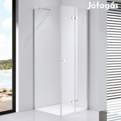 Stuxi Verona 120x120 cm szögletes csuklóajtós zuhanykabin, 6 mm vízle