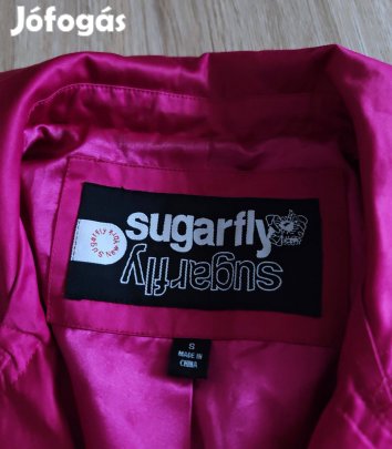 Sugarfly pink szaténfényű női kabát