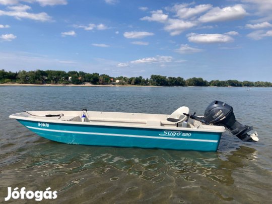 Sugó S520 horgász- és túracsónak Yamaha F30 motorral Gimibo futóval