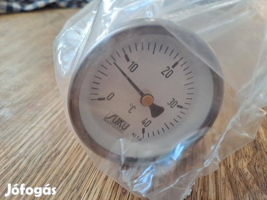 Suku 20cm acél bimetál hőmérő 0-40°C