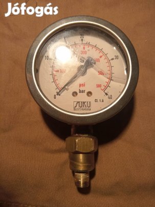 Suku nyomás mérő óra 0-40bar