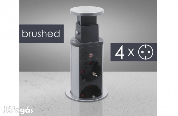 Süllyeszthető Rejtett elosztó beépíthető aljzat 4 elosztó konnektor