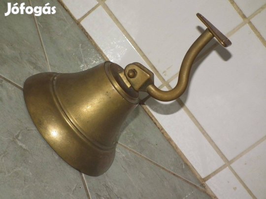 Súlyos réz harang nagy méretű csengettyű kolomp csengő