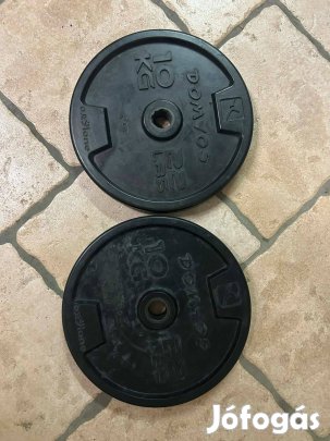 Súlyzó tárcsa ( gumis bevonattal )