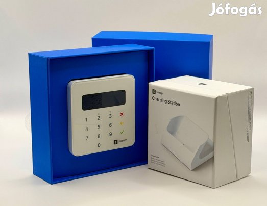 Sumup Air bankkártya-olvasó + gyári asztali tartó/tok (Bontott)