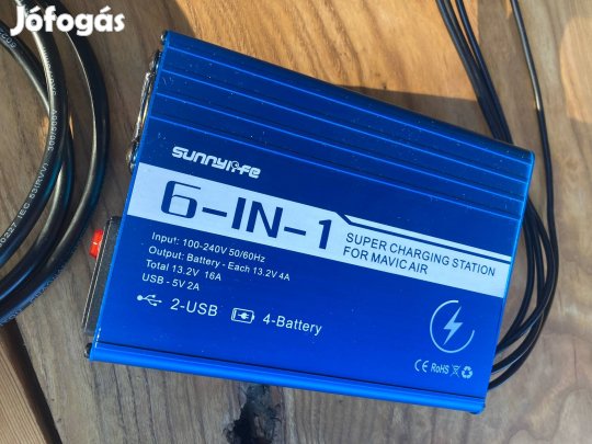 Sunnylife 6-IN-1 super töltő DJI Mavic Air drónhoz