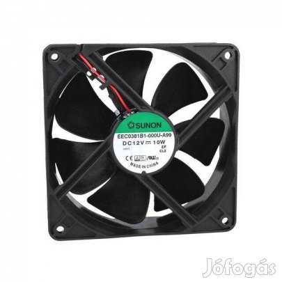 Sunon Ventilátor 120mm - 48dB - 234m3/h - DC 12V