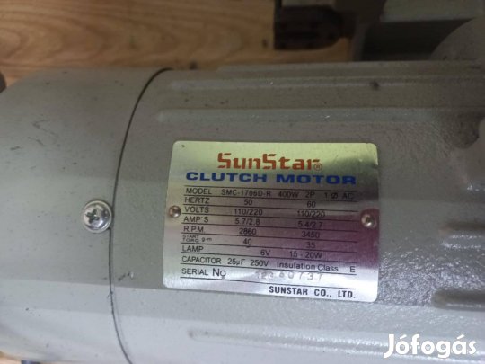 Sunstar varrógép motor 400w