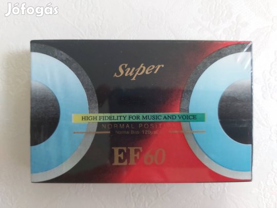 Super EF 60 új bontatlan magnó kazetta