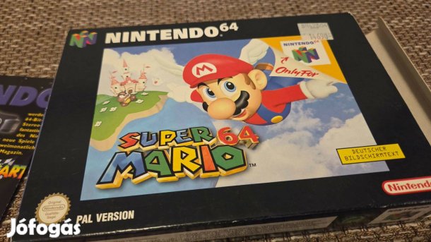 Super Mario 64 Nintendo 64 dobozos, szép állapot