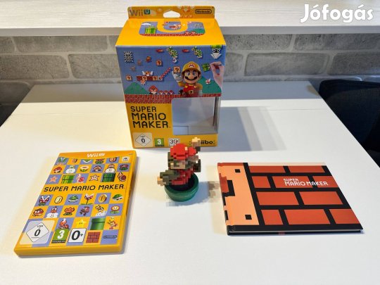 Super Mario Maker Wii U + amiibo + artbook (dobozos)