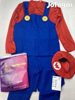 Super Mario jelmez, felnőtt jelmez, új D386