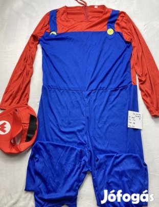 Super Mario jelmez, felnőtt jelmez, új DK2110