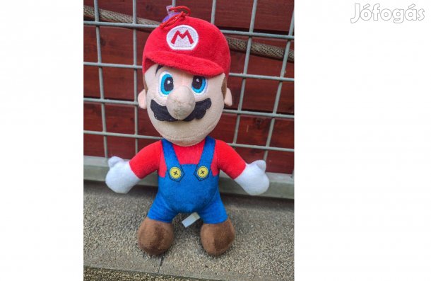 Super Mario plüss figura tapadó korongos akasztható