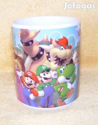 Super Mario porcelán bögre