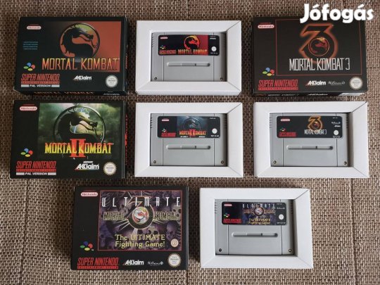 Super Nintendo Mortal Kombat 1-2-3 és Ultimate MK3 SNES játék csomag