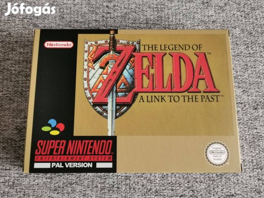 Super Nintendo The Legend of Zelda SNES PAL repró dobozban