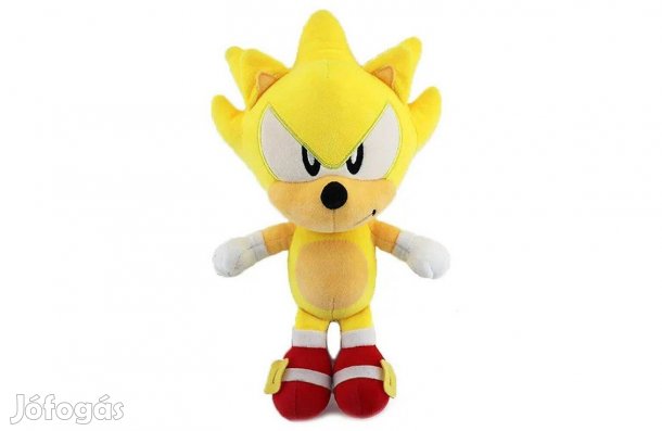 Super Sonic jellegű plüss 20 cm Új Verzió