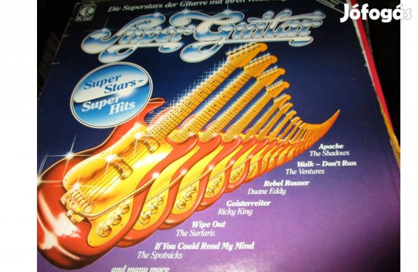 Super guitar bakelit hanglemez eladó