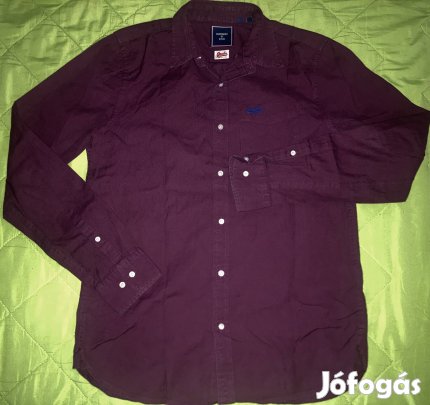 Superdry - Osaka Team - M slim fit zsebes hosszú ujjú ffi ing