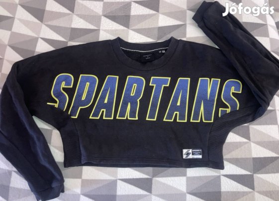 Superdry - Spartans eredeti EU42-es pamut női crop top tavaszi pulcsi