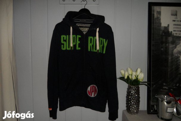 Superdry / sötétkék / pamut pulóver - melegítőfelső M méret
