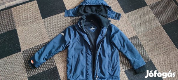 Superdry férfi L méretű kabát.Leziprázozhatós kapucni, jelzésekk