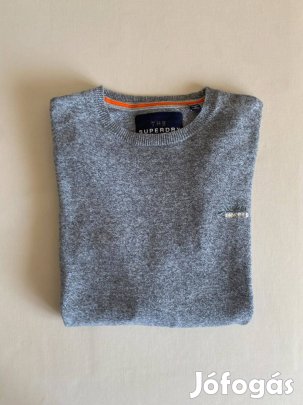 Superdry férfi kötött crewneck pulóver, S-es