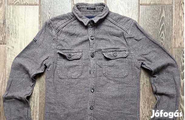 Superdry hosszú ujjú ing S szürke