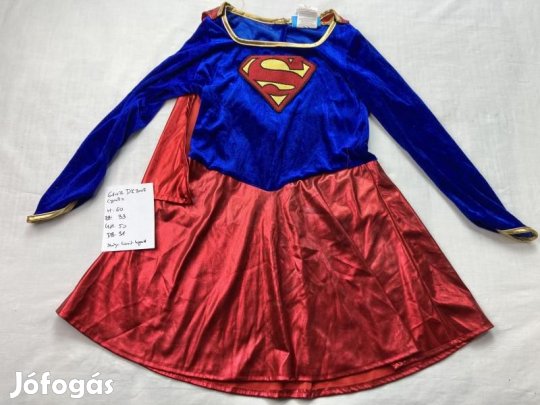 Supergirl jelmez, lány szuperman jelmez, lány szuperhős jelmez