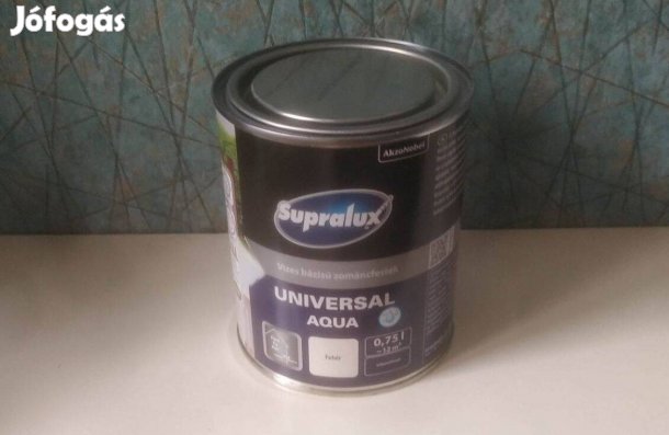 Supralux Universal Aqua vízbázisú zománcfesték, 0,75 l, fehér