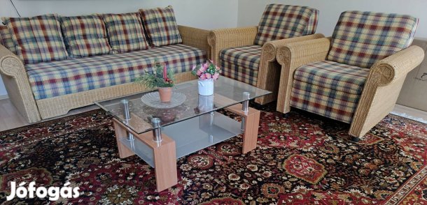 Sürgősen eladó! Rattan garnitúra