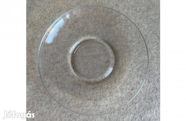 Süteményes, üveg tányér