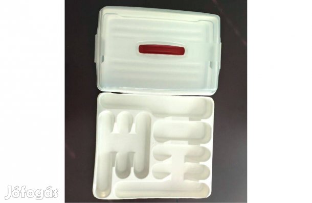 Süteményes doboz és evőeszköz tartó eladó