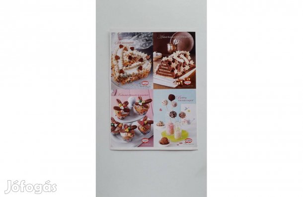 Süteményes postatiszta képeslap 4 db egyben