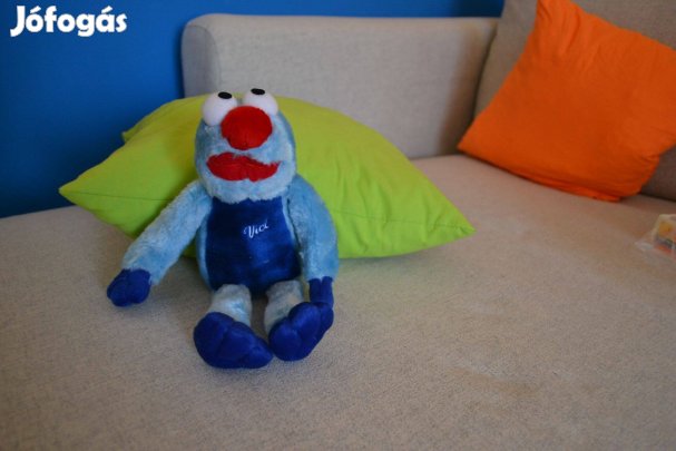 Sütimester Elmo and Cookie Monster plüss figura Új plüss bábú kék