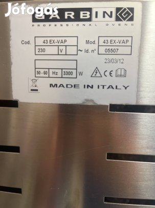 Sütő légkeveréses fornetti