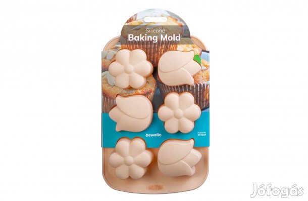 Sütőforma Szilikon - virág - 27,5 x 18,3 x 3 cm