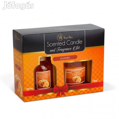 Sütőtök Illatgyertya és illatosító szett - 120 g + 100 ml