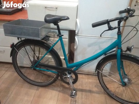 Svájci agydinamós dobfékes, kerékpár, levehetős dobozos bicikli