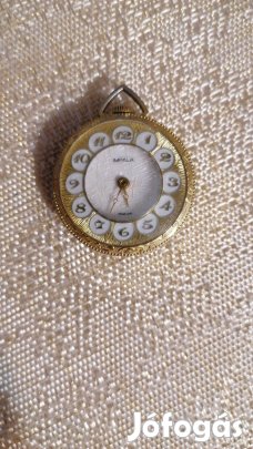 Svájci aranyozott női zsebóra