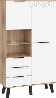 Sve-489 magasfényű fehér gardróbszekrény