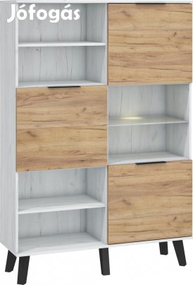 Sve-670 tölgy könyvespolc