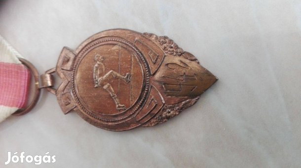 Svéd jégkorcsolyázó érem II. 1942-es eredeti ritka db