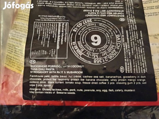 Svéd katonai MRE csomag