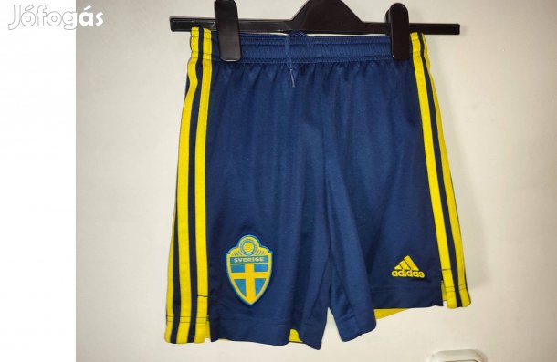 Svéd válogatott eredeti adidas sötétkék gyerek rövid nadrág (140)