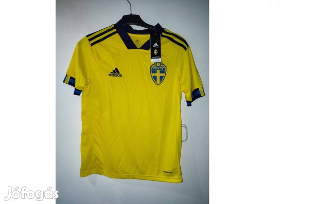Svéd válogatott eredeti sárga adidas gyerek mez (L, 164)