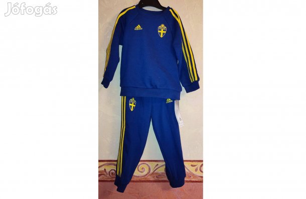 Svéd válogatott sötétkék eredeti adidas gyerek szabadidő szett (98)