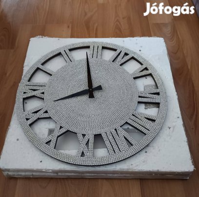 Swarovski kőből készült falióra, 40 cm-es, új